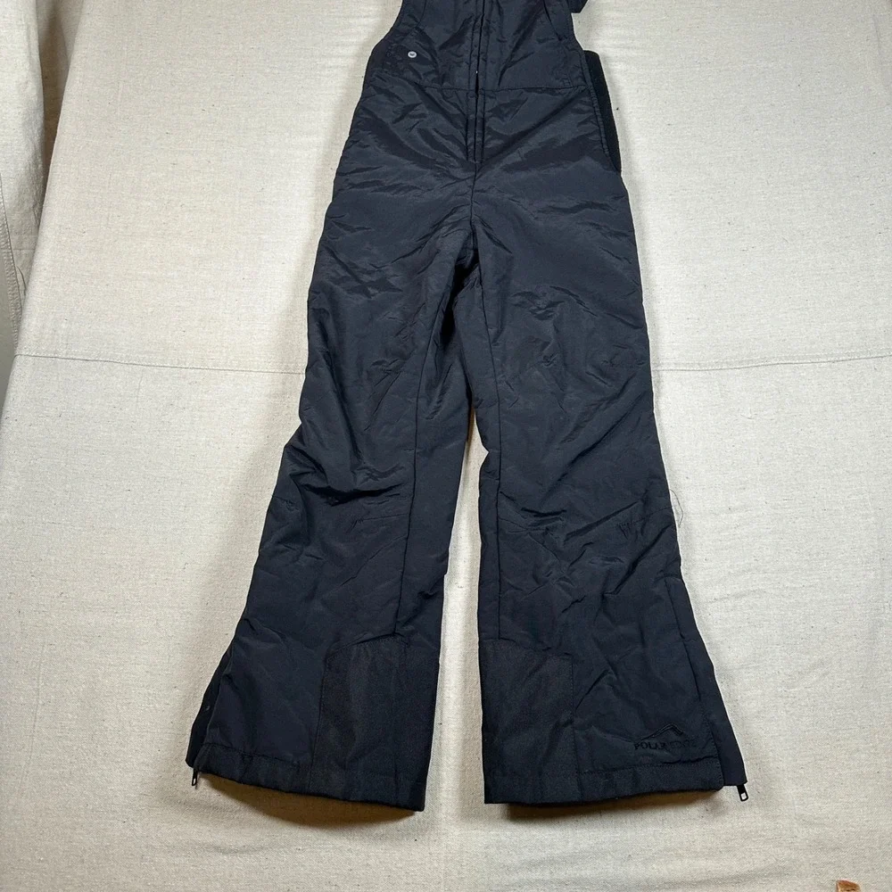Polar Edge‎ Silver Series Youth XS Black Insulated Snow Bibs Ski Pants Overalls